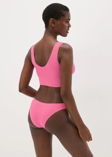 Seamless Bra & Brief Set -red