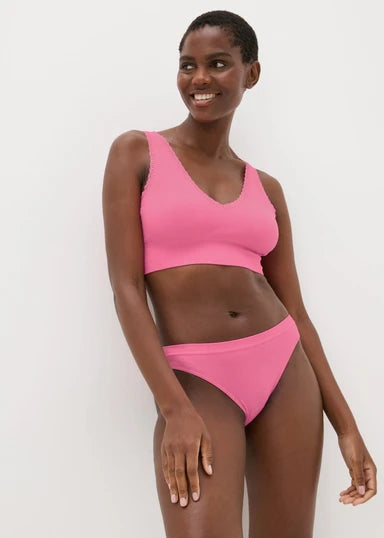 Seamless Bra & Brief Set -red