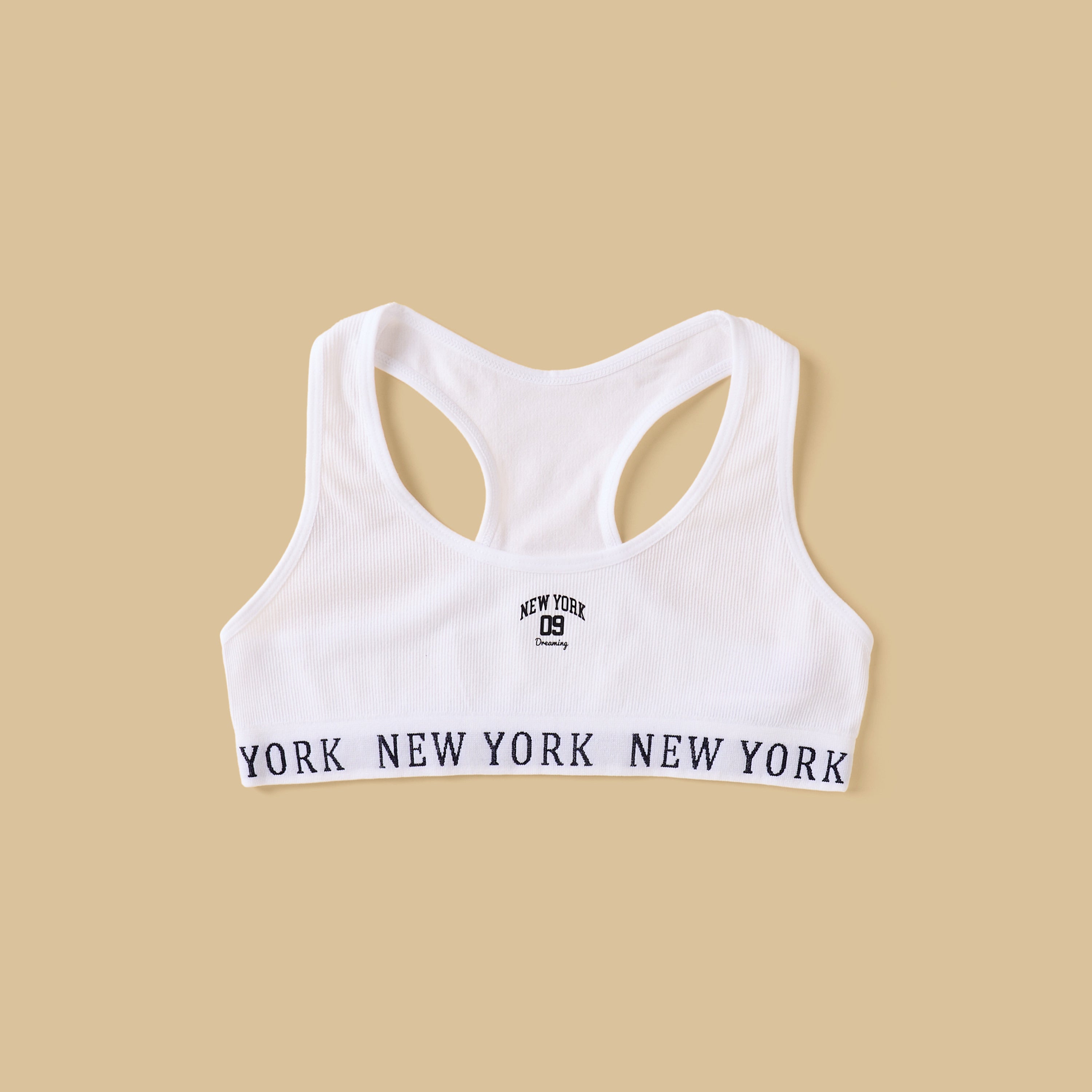 Pack of 2 - Varsity Print Racerback Trainer Bra