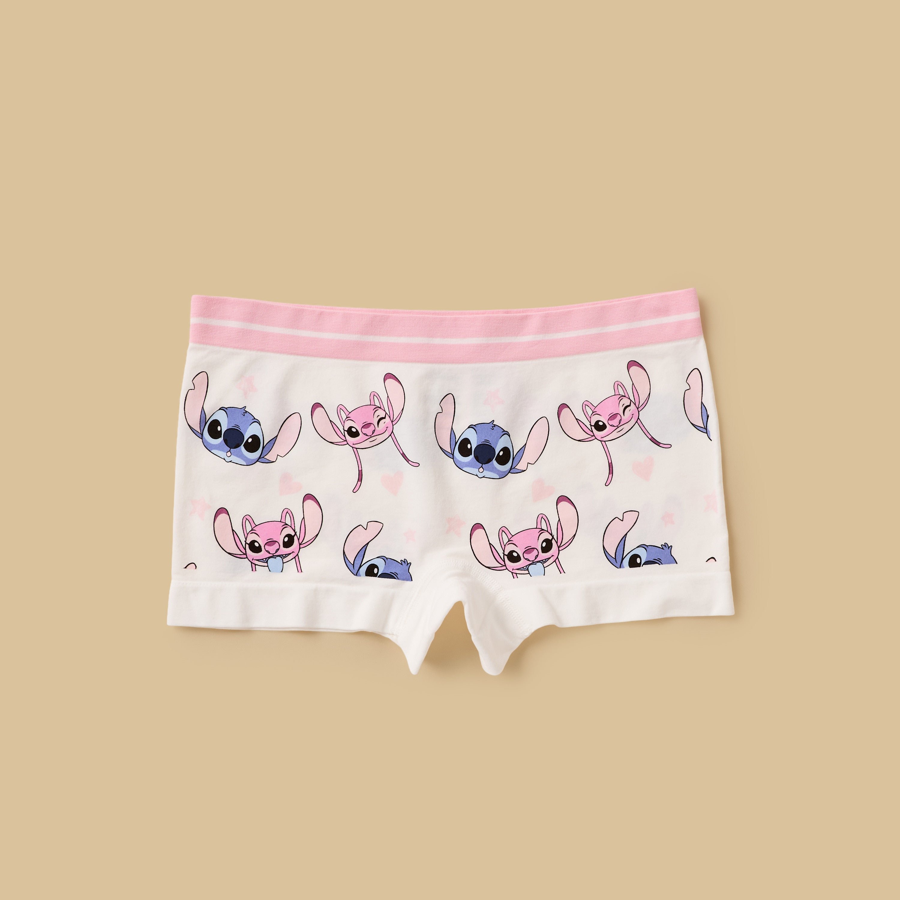Pack of 2 - Stitch and Angel Print Boyshorts