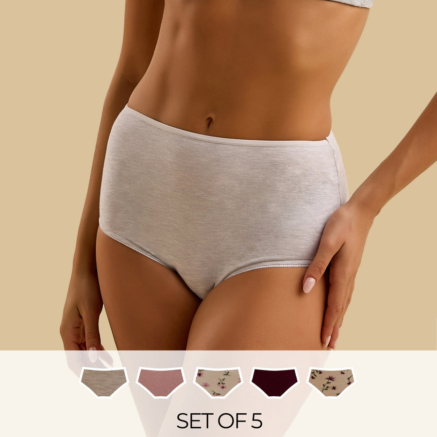 Pack of 5 - Assorted Full Briefs