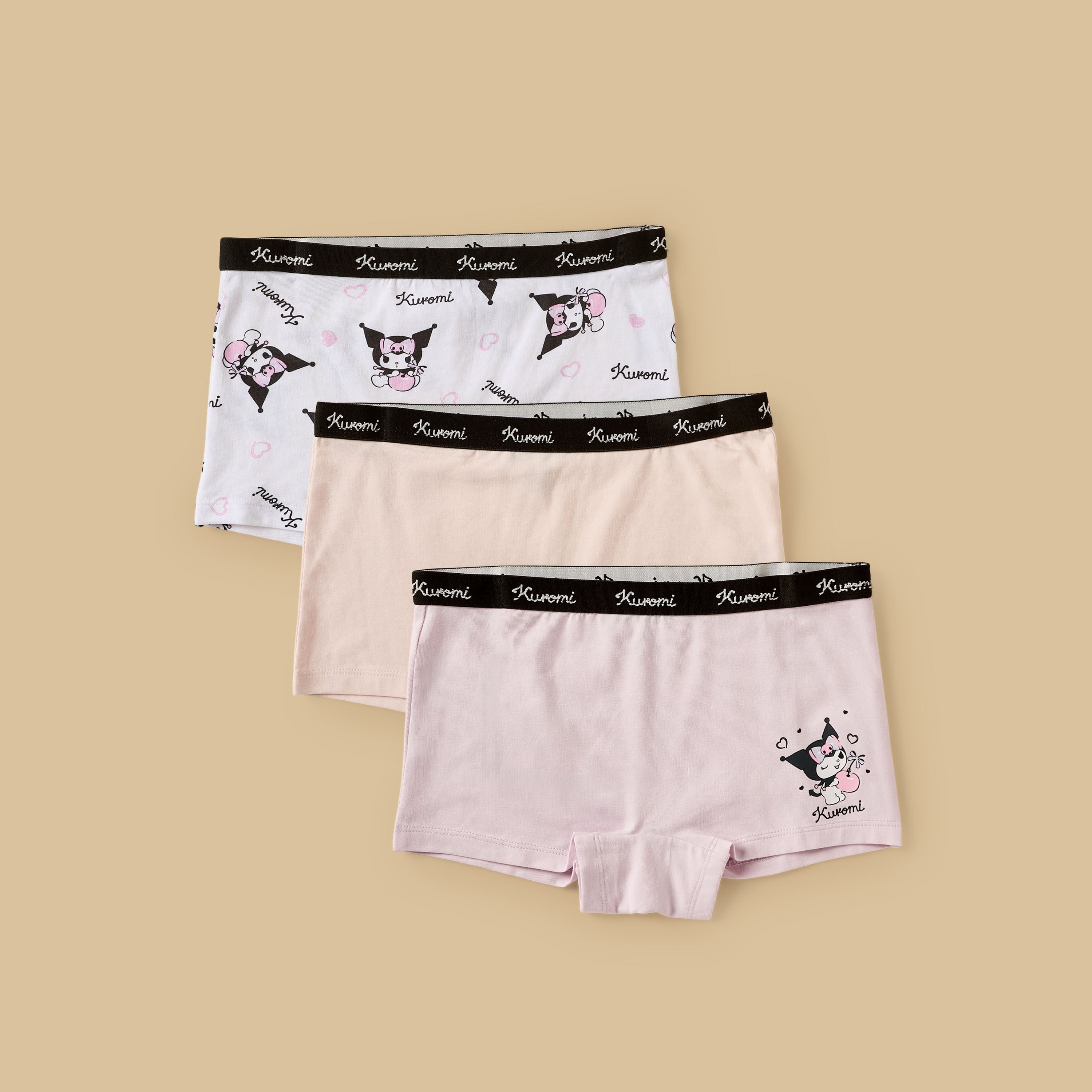 Pack of 3 - Kuromi Print Briefs