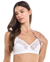 R&B  Lace Trim Full Control Bra