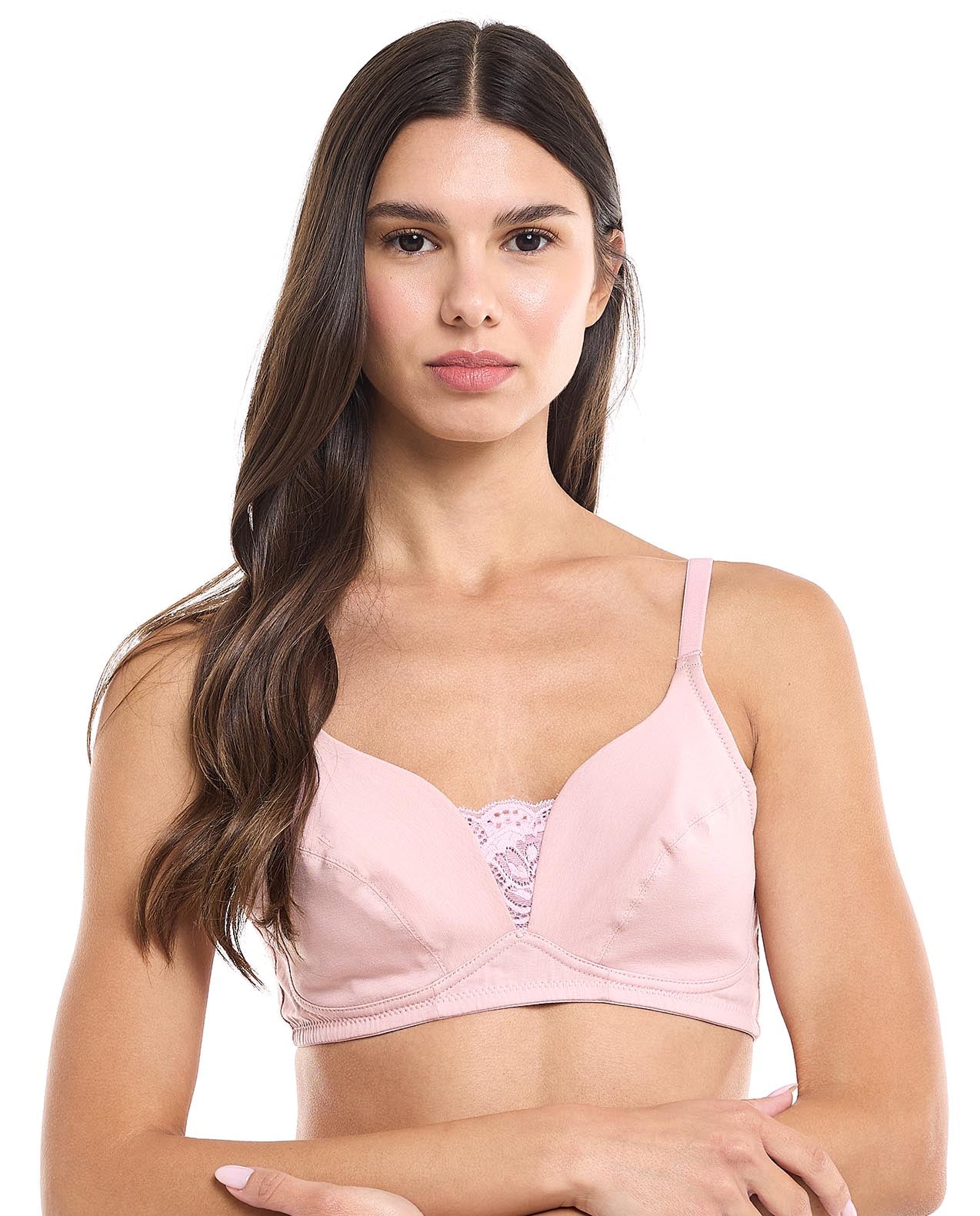 2 Pack Lace Trim Non-Padded Bras