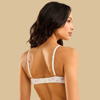 Pack of 3 - Ribbed Microfiber Padded Wired Plunge Bra