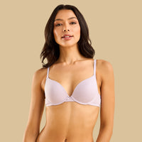 Pack of 3 - Ribbed Microfiber Padded Wired Plunge Bra