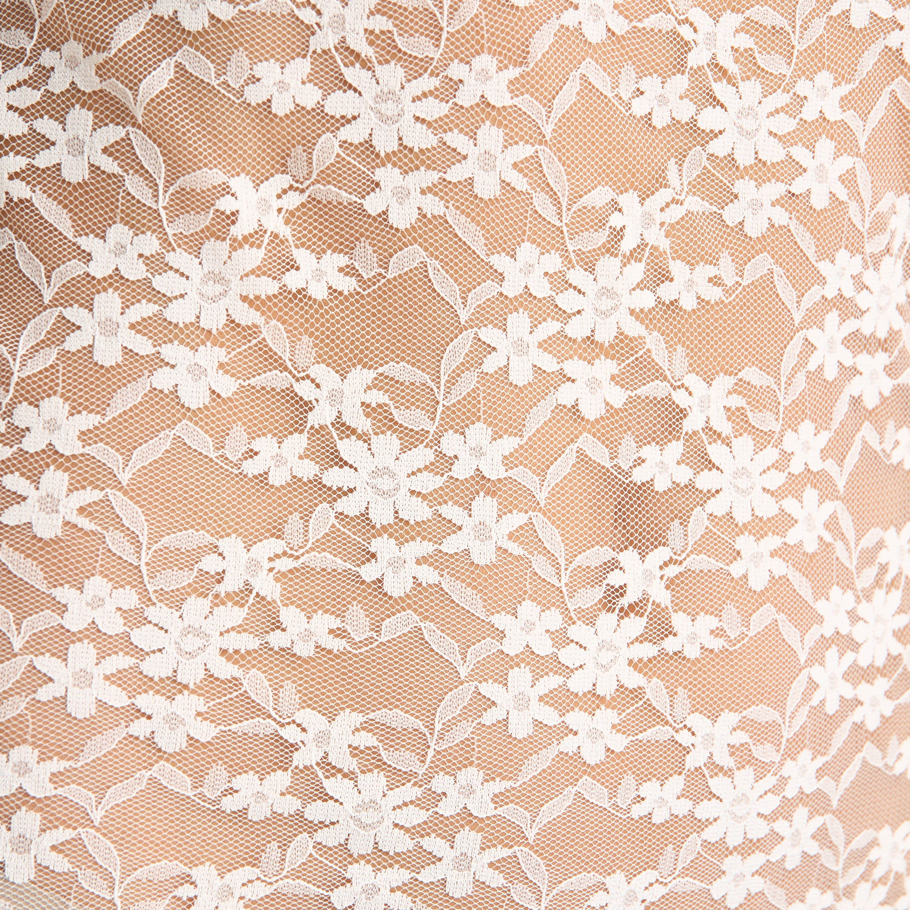 Lace Floral Textured Non-Padded Babydoll