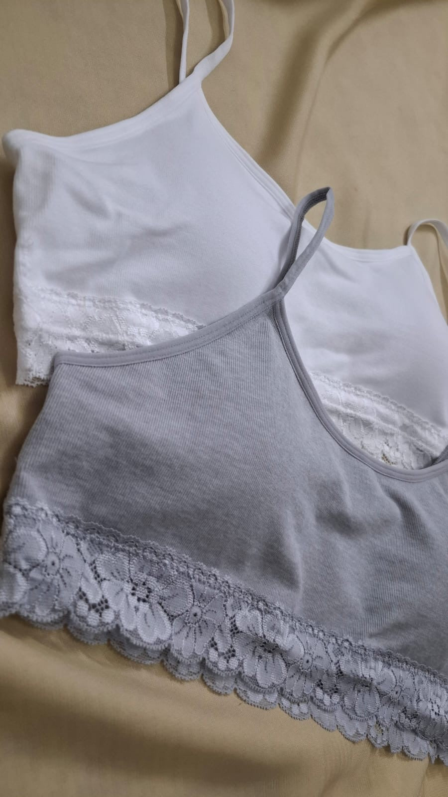 Pack of 2 - Lace Trim Seamless Padded Trainer Bra