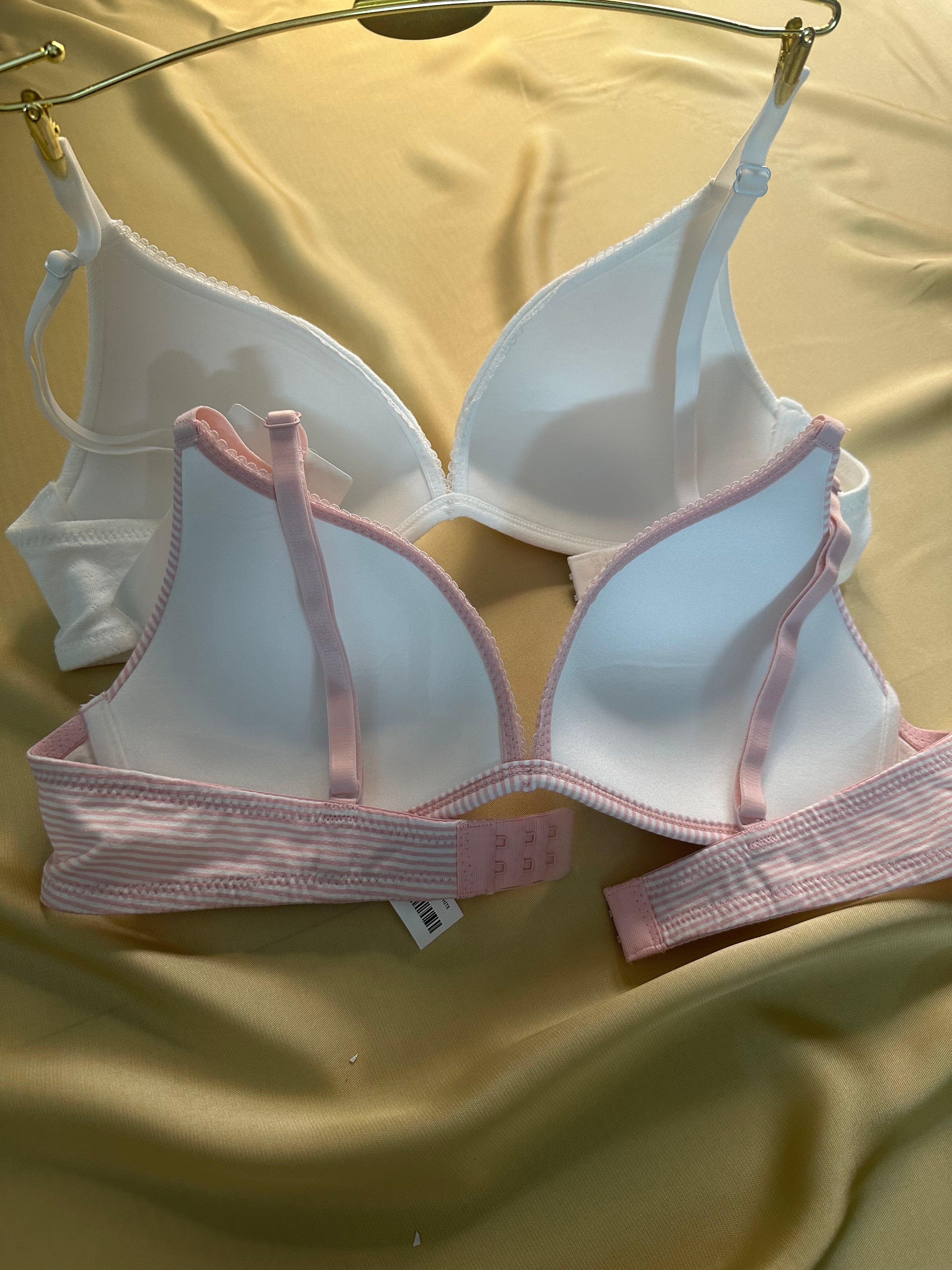 Pack of 2 - Cotton Padded A-frame Bra