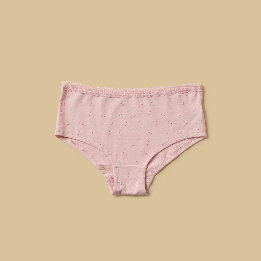 Pack of 5 - Lace Trim Hipster Briefs