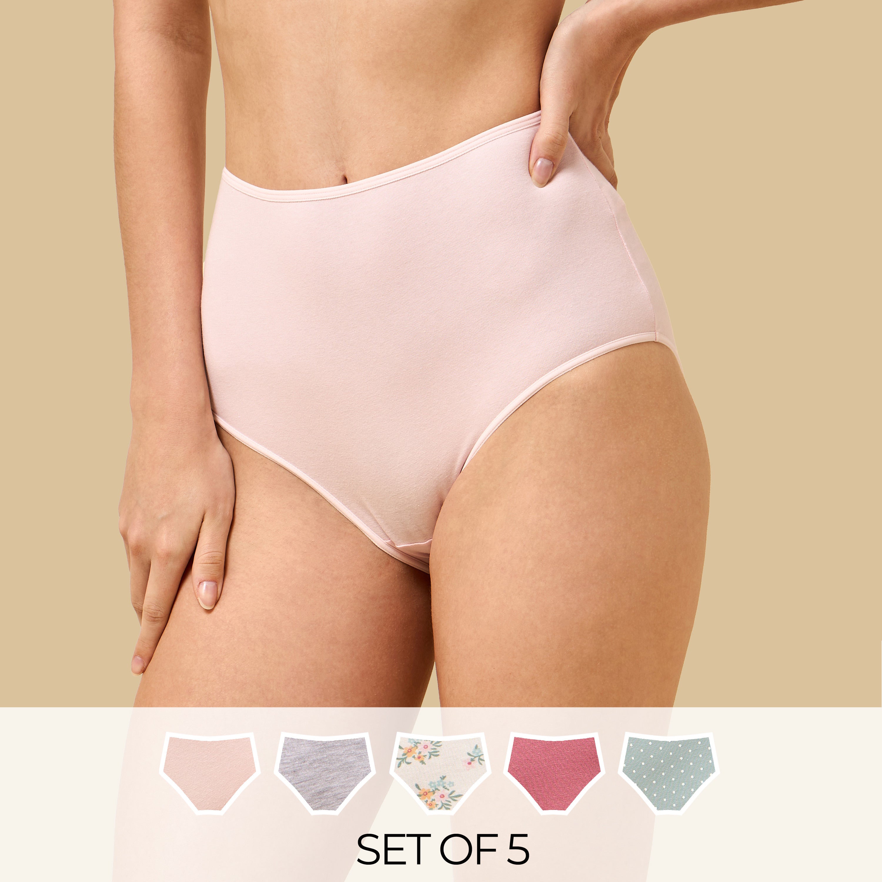 Pack of 5 - Assorted Full Briefs