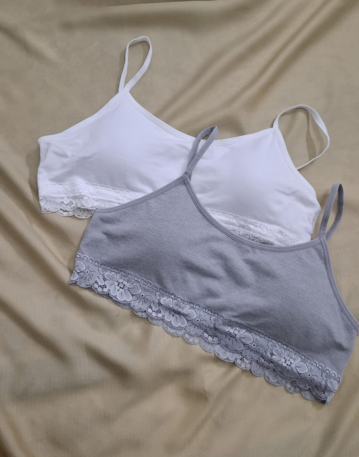 Pack of 2 - Lace Trim Seamless Padded Trainer Bra