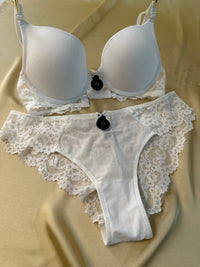 Mesh Light Pad Bra Panty Set