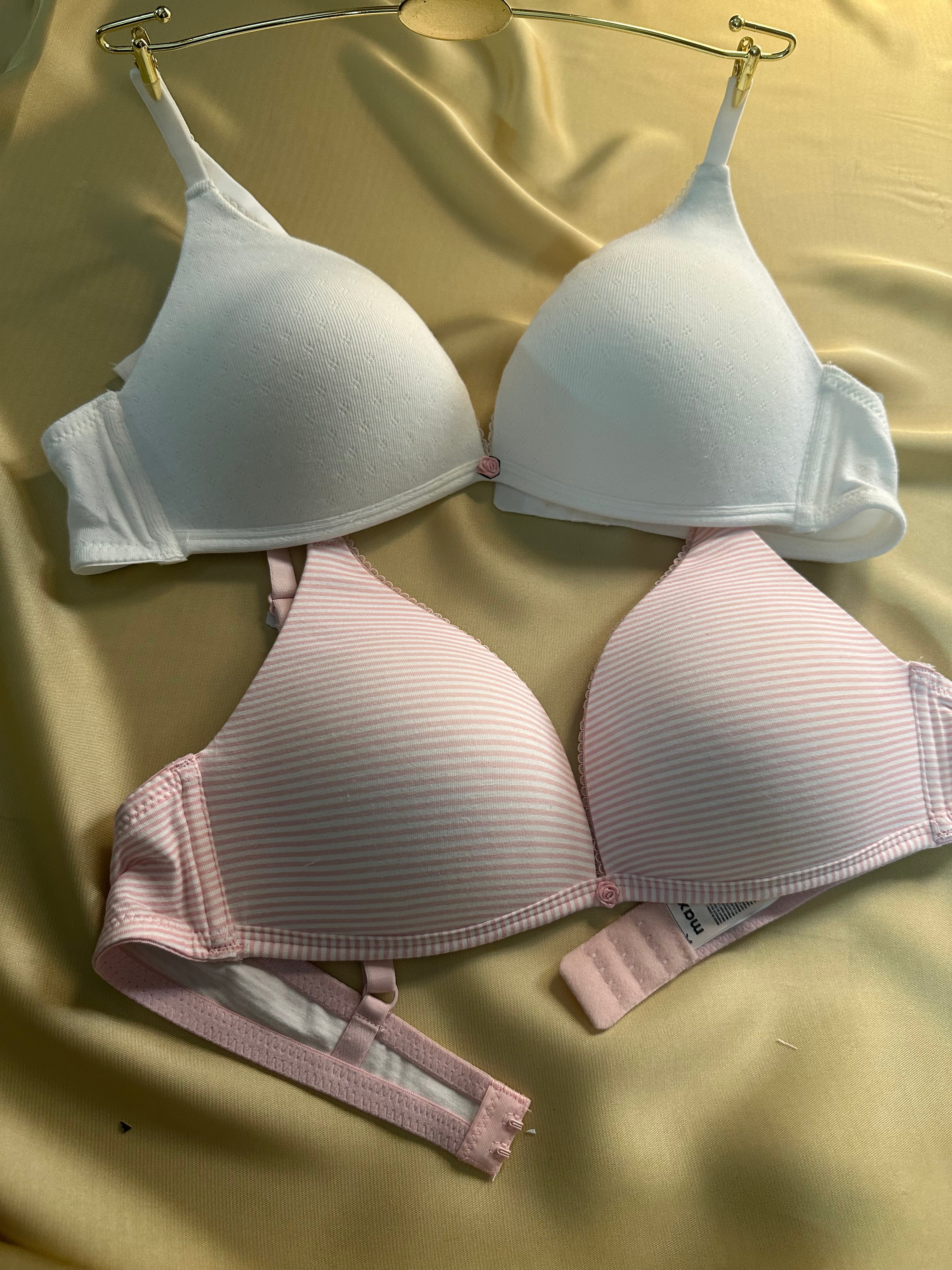 Pack of 2 - Cotton Padded A-frame Bra