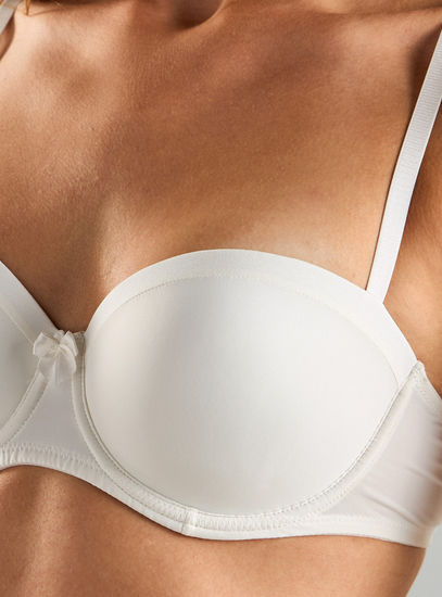 Push Up Balconette bra with Silk Lining