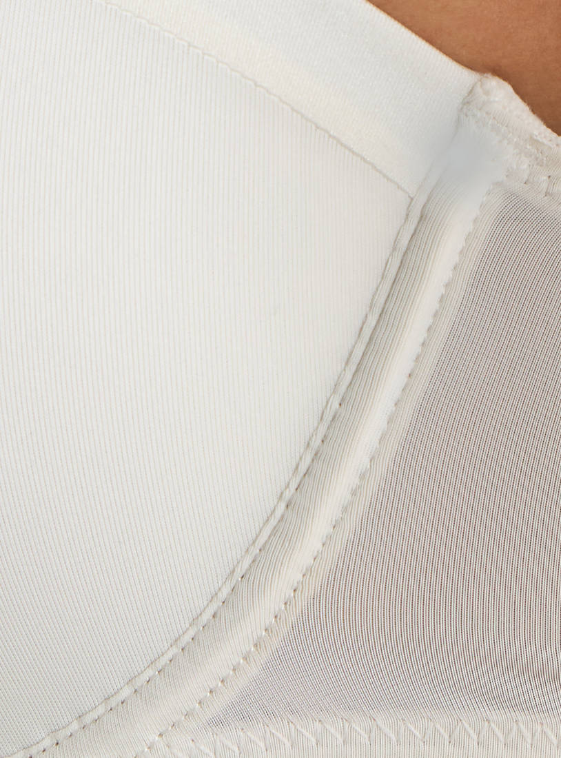 Bow Detail Balconette  Bra White