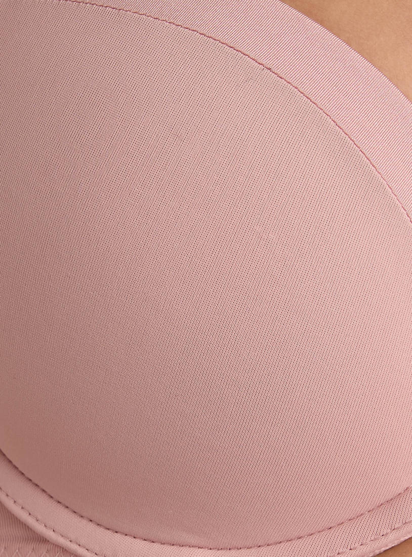 Satin light Pad T-shirt Bra