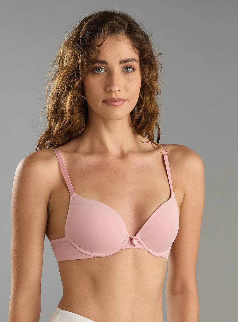 Satin light Pad T-shirt Bra