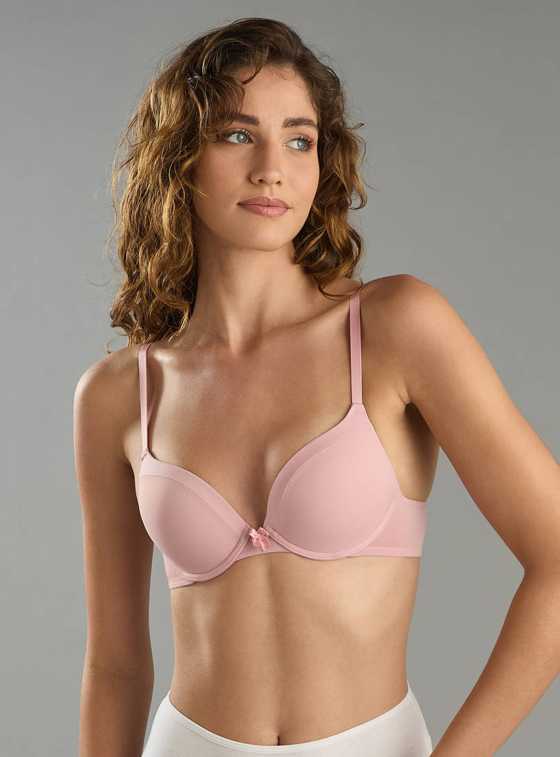 Satin light Pad T-shirt Bra