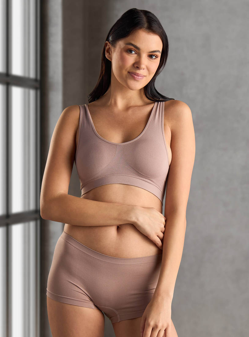 Plain Seamless Non-Wired Bra