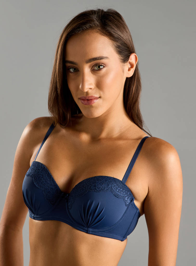 Pack of 2 - Assorted Microfiber Wired Balconette Bra