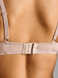 Plain Underwired Push-Up Plunge Bra