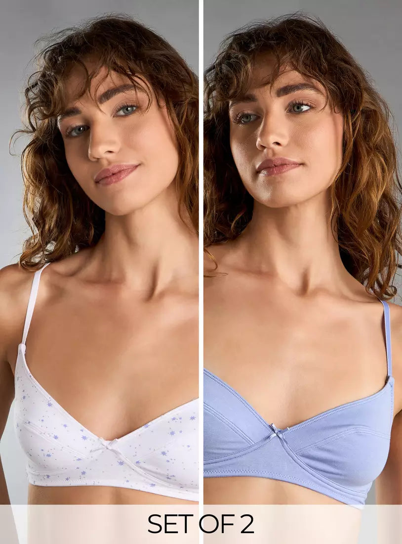 Pack of 2 - Assorted Non-Padded Bra