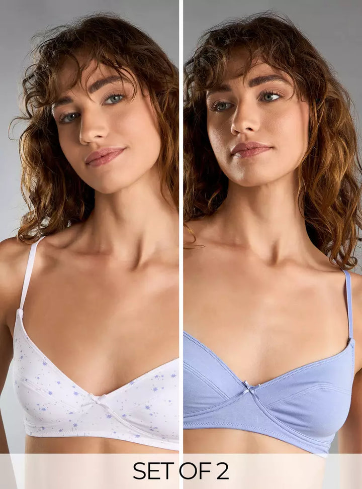 Pack of 2 - Assorted Non-Padded Bra