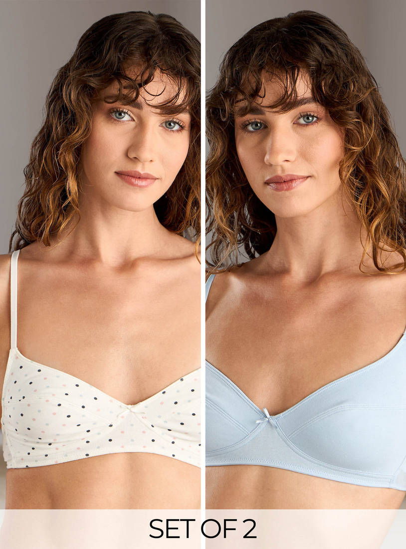 Assorted Non-Wired Non-Padded Bra - Set of 2