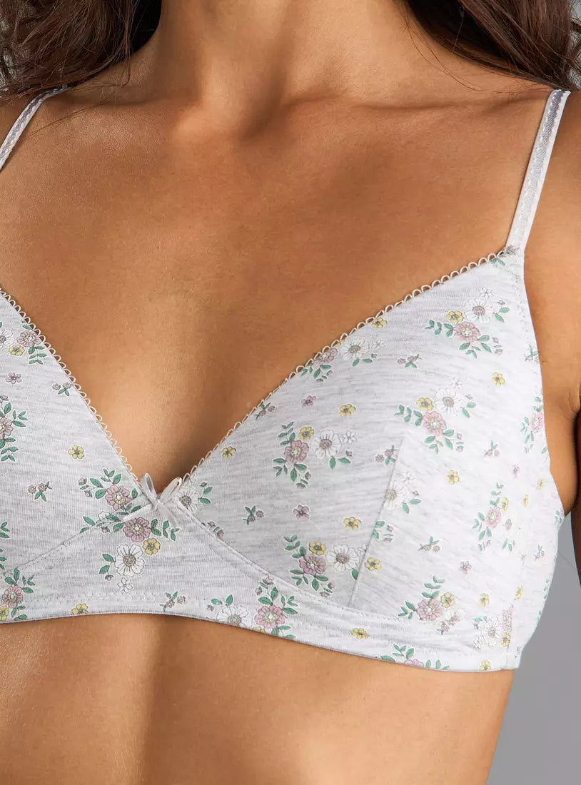 Pack of 2 - Assorted Non-Wired A-Frame Bra