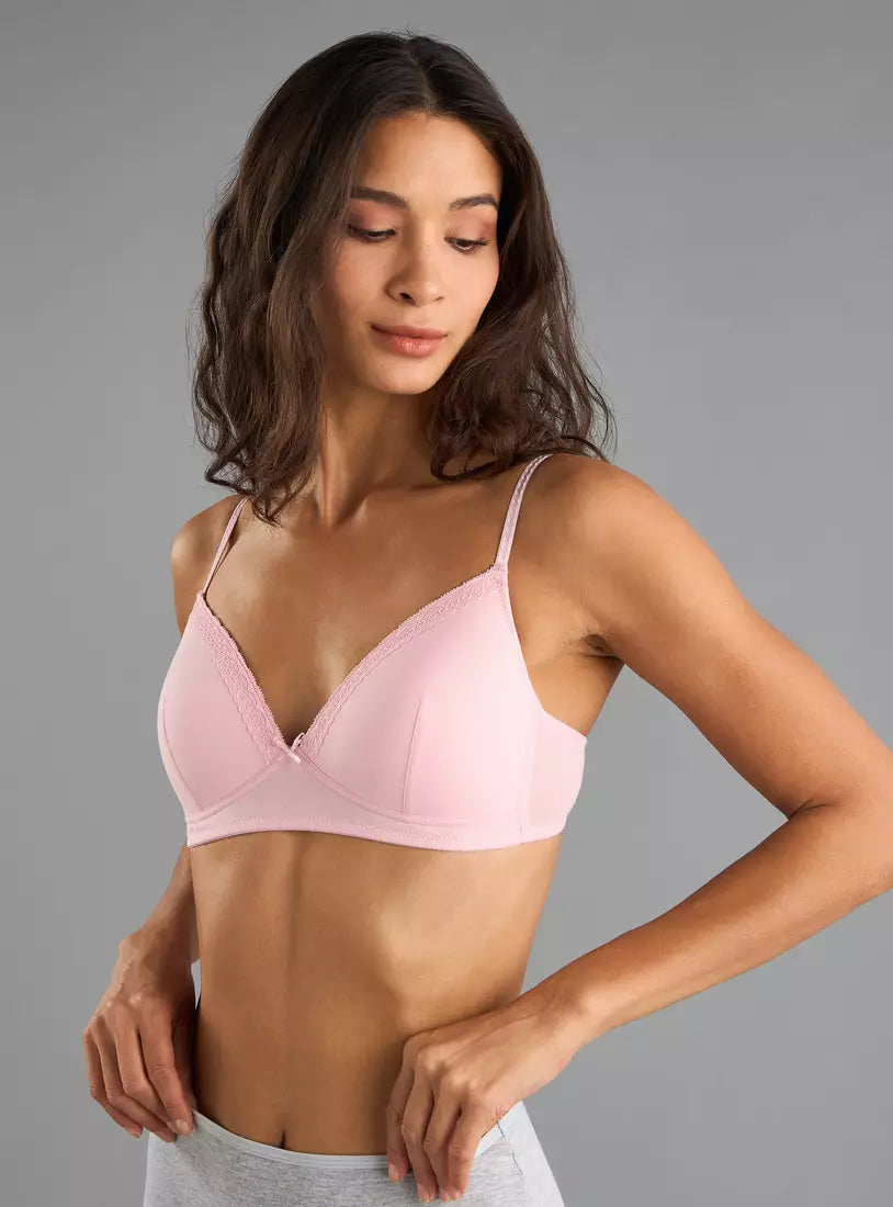 Pack of 2 - Assorted Non-Wired A-Frame Bra