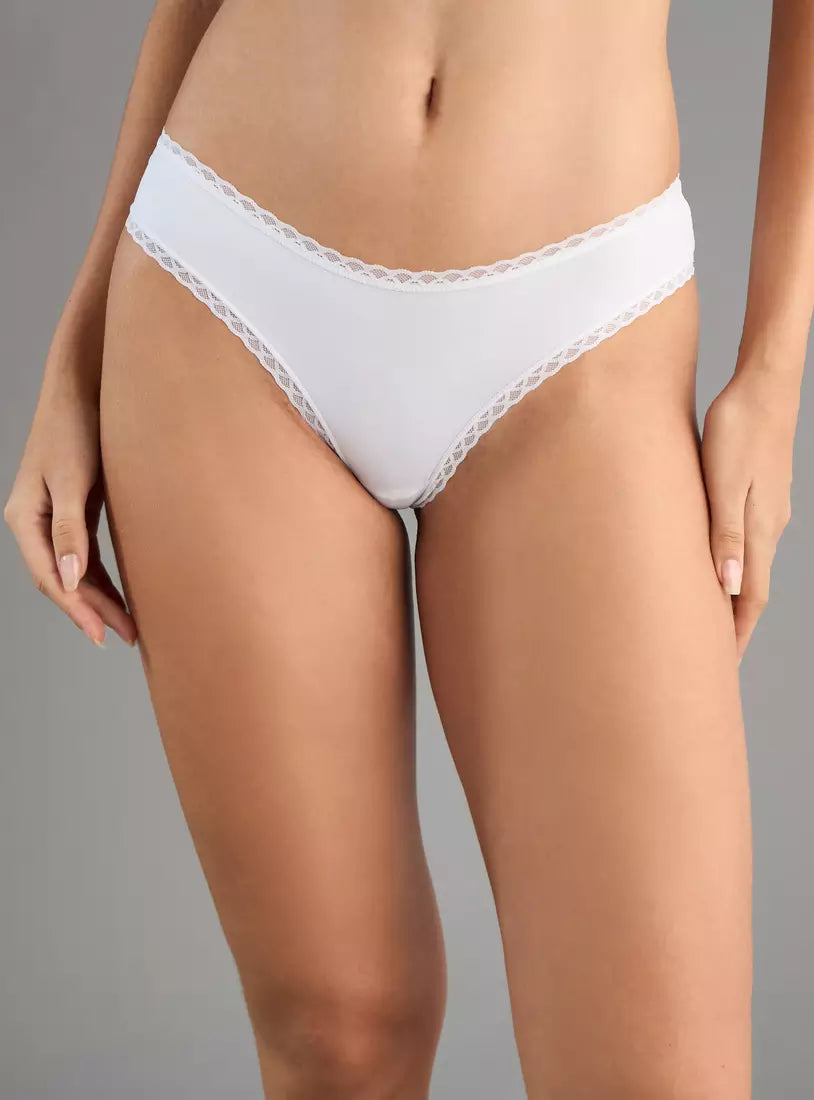Pack of 3 - Lace Detailed Bikini Briefs