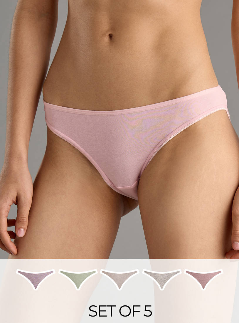 Pack of 5 - Plain Bikini Briefs