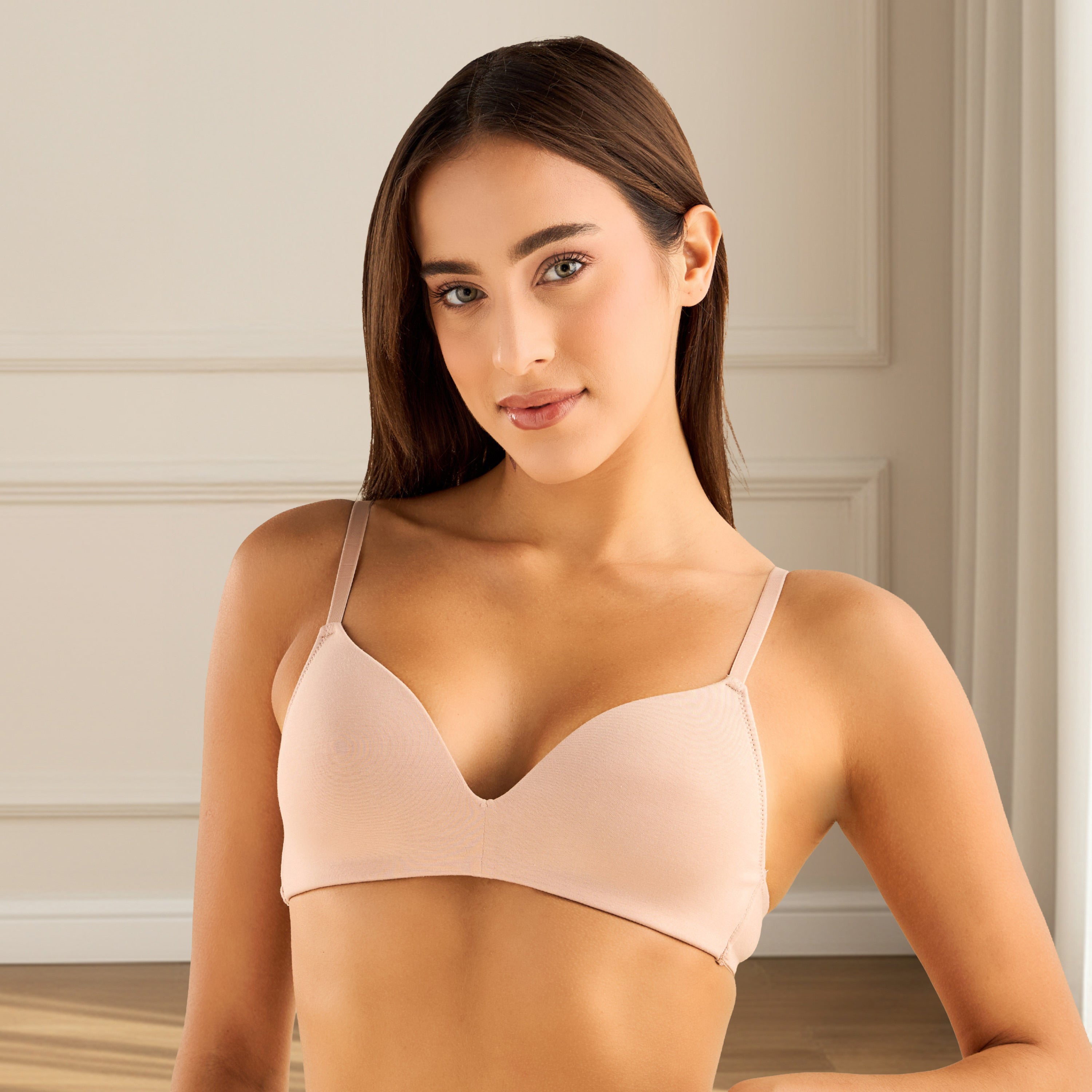 Pack of 2 - Padded Non-Wired A-frame Bra