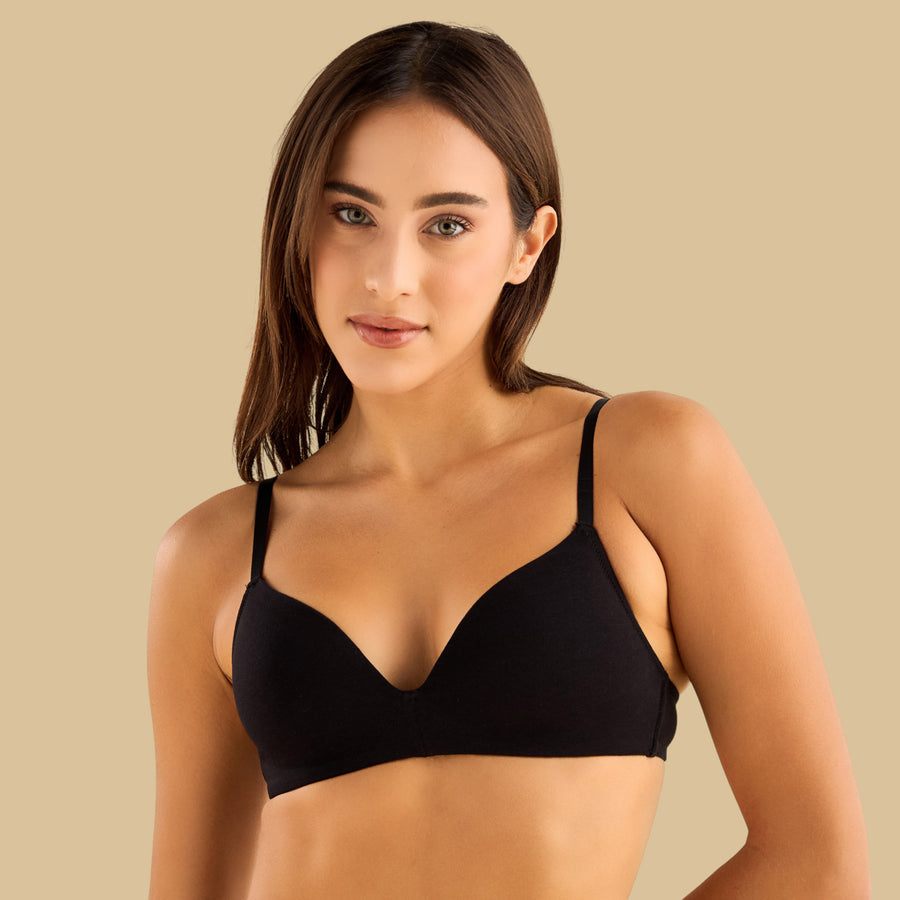 Pack of 2 - Padded Non-Wired A-frame Bra