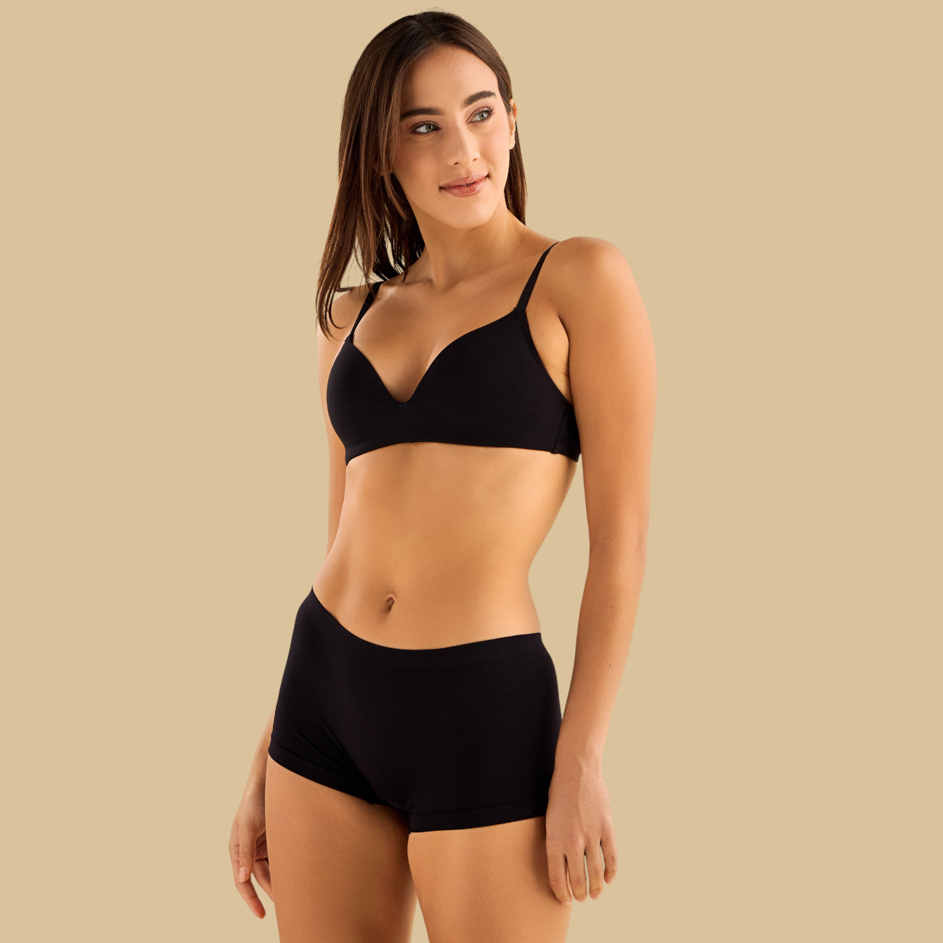 Pack of 2 - Padded Non-Wired A-frame Bra