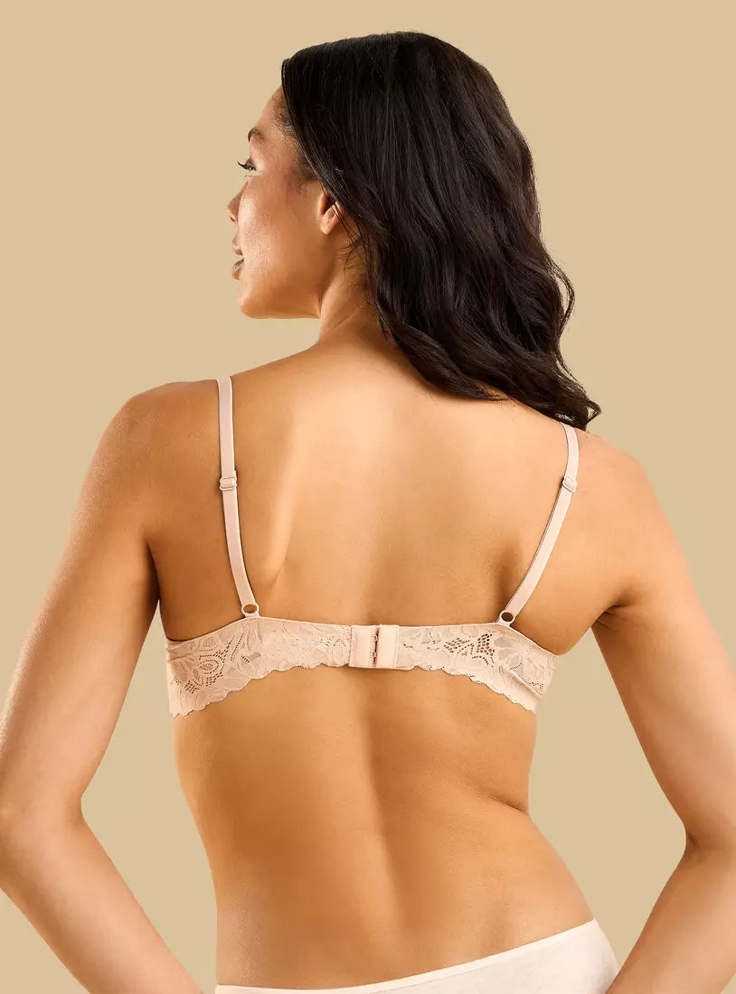Pack of 2 - Lace Push-Up Wired Demi Bra