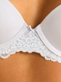Pack of 2 - Lace Trim Push-Up Wired Demi Bra