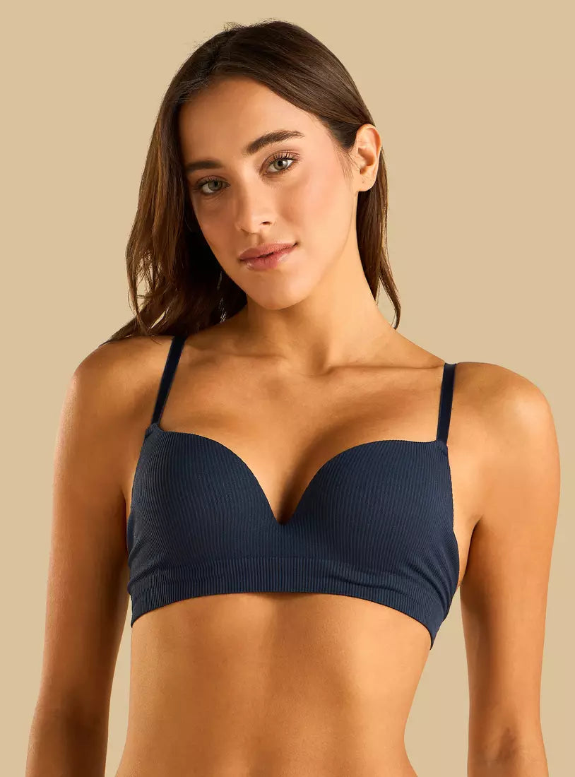 Ribbed Wired Bra