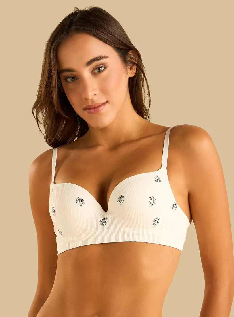 Ribbed Wired Bra