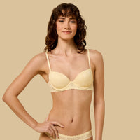 Floral Lace Push-Up Demi Bra