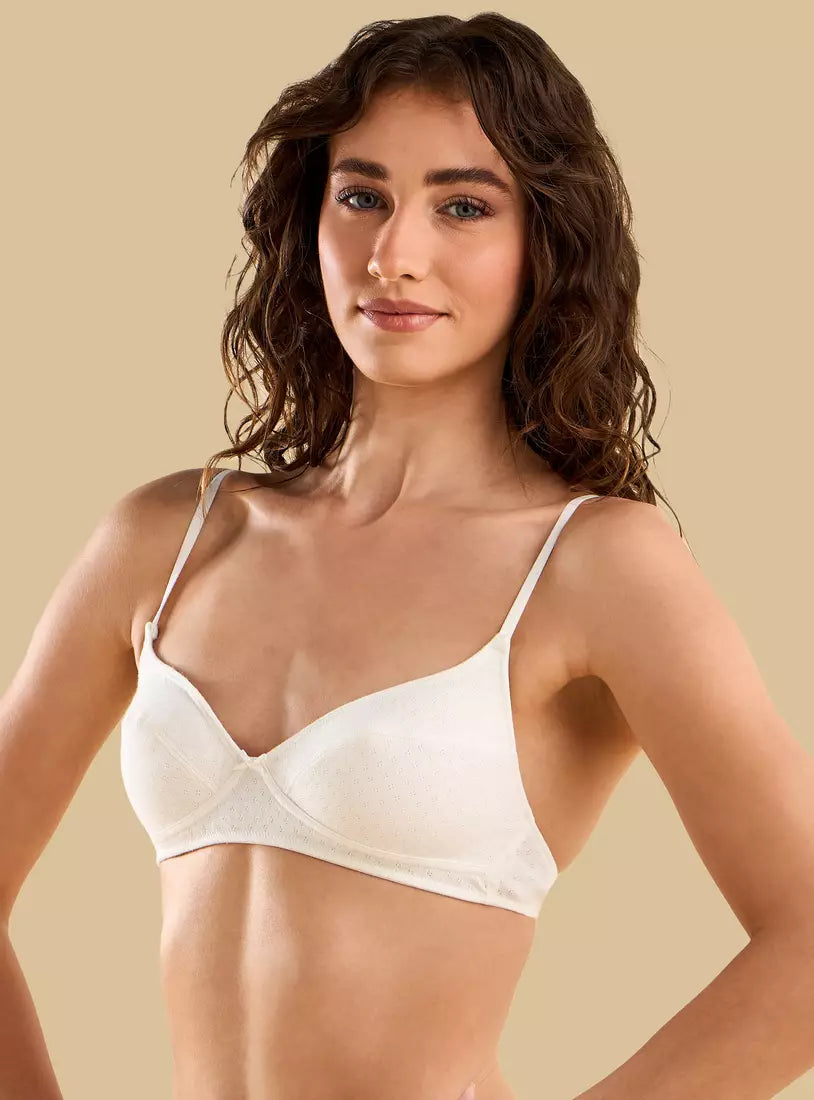 Pack of 2 - Pointelle Non-Padded Non-Wired Bra