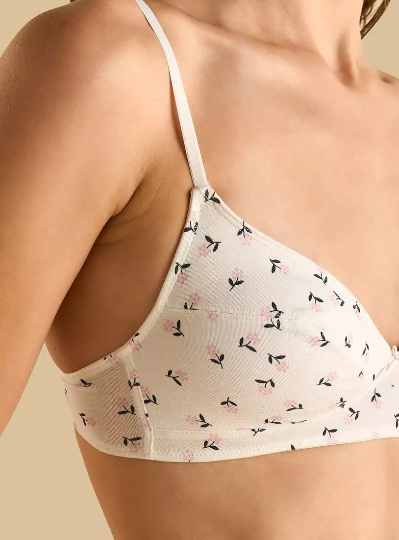 pack of 2-Cotton Single Hook Summer Bra
