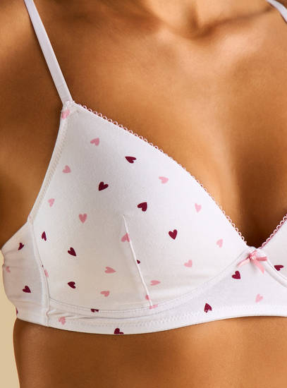 Pack of 2 - Assorted Non-Wired Padded A-frame Bra