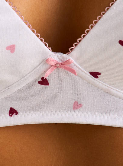 Pack of 2 - Assorted Non-Wired Padded A-frame Bra