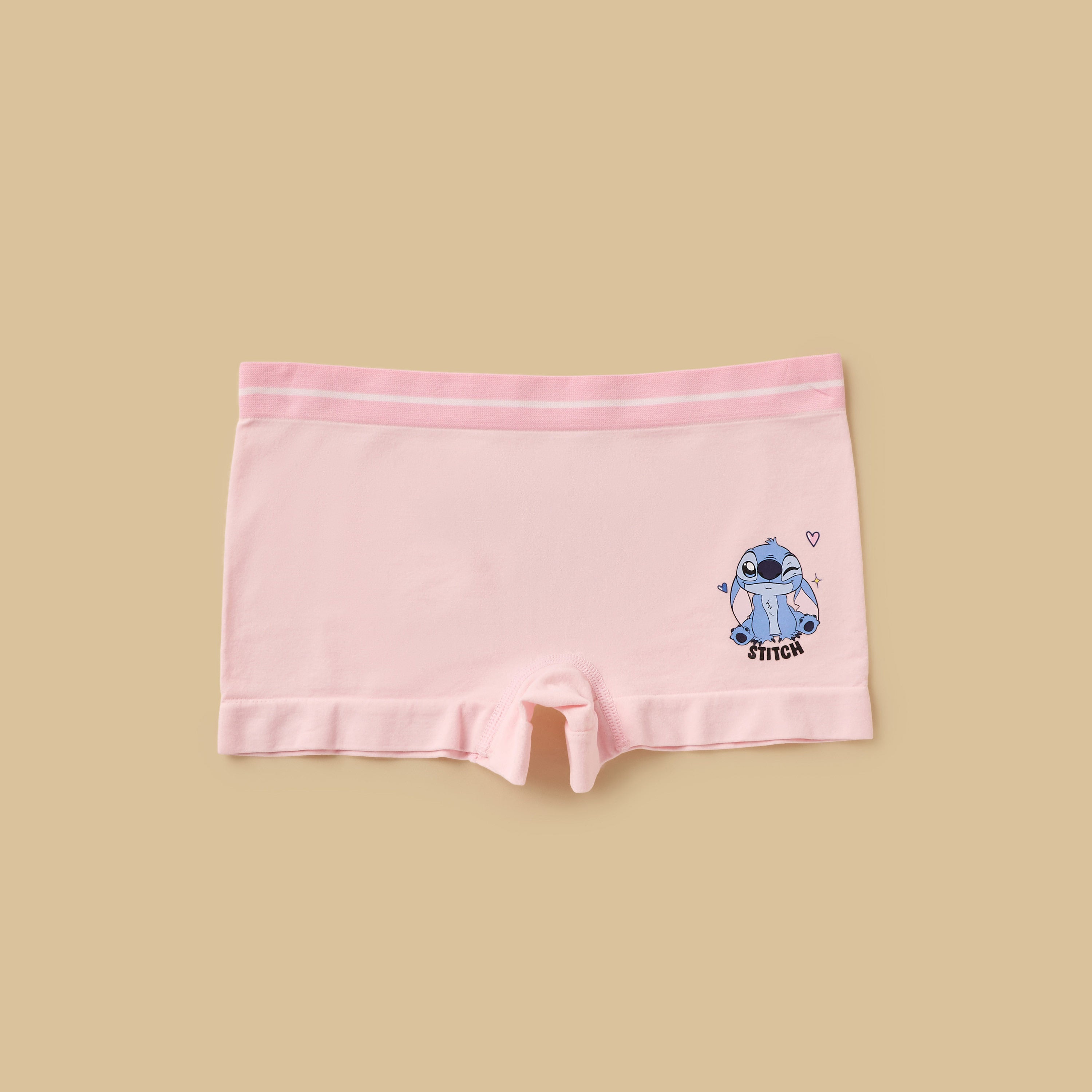 Pack of 2 - Stitch and Angel Print Boyshorts