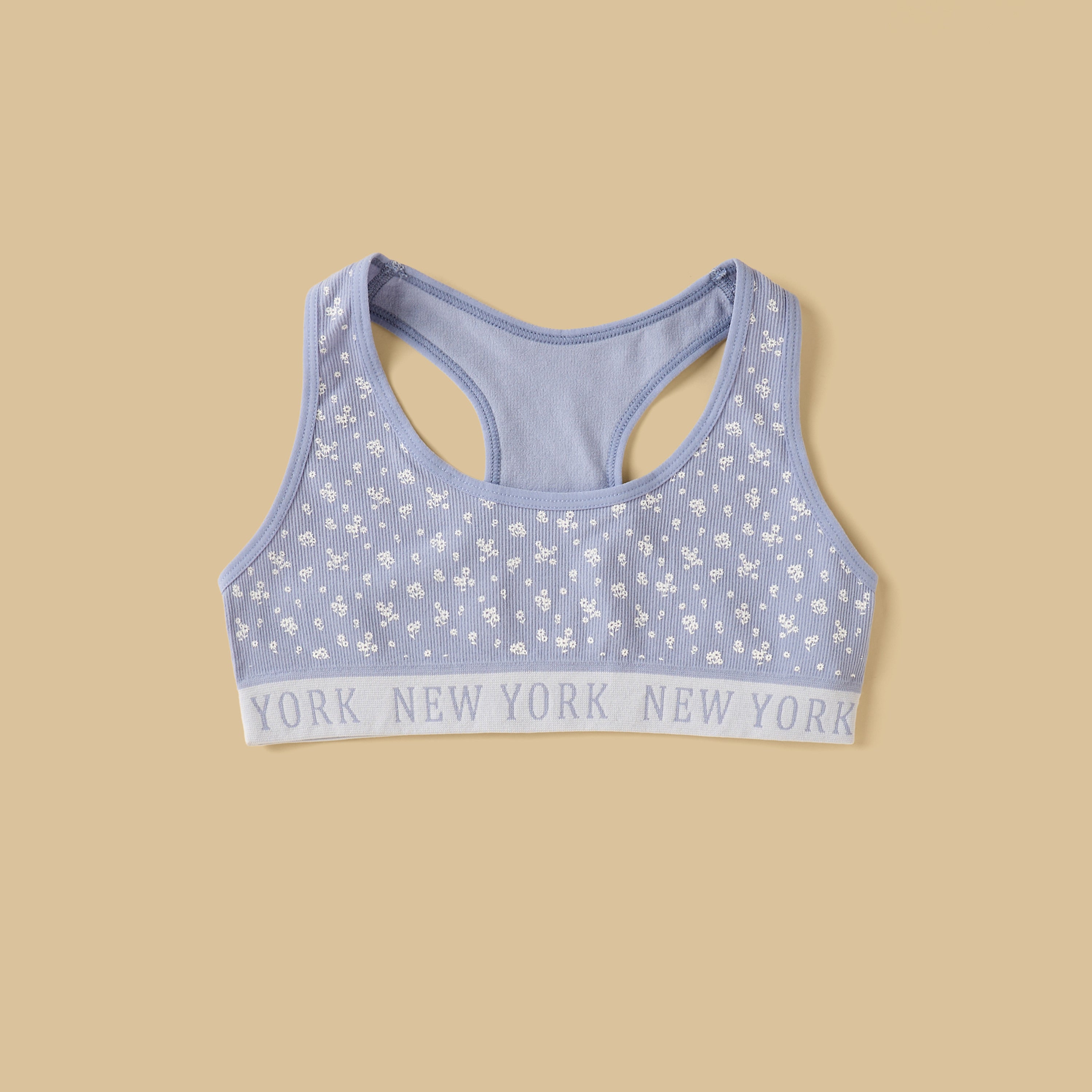 Pack of 2 - Varsity Print Racerback Trainer Bra