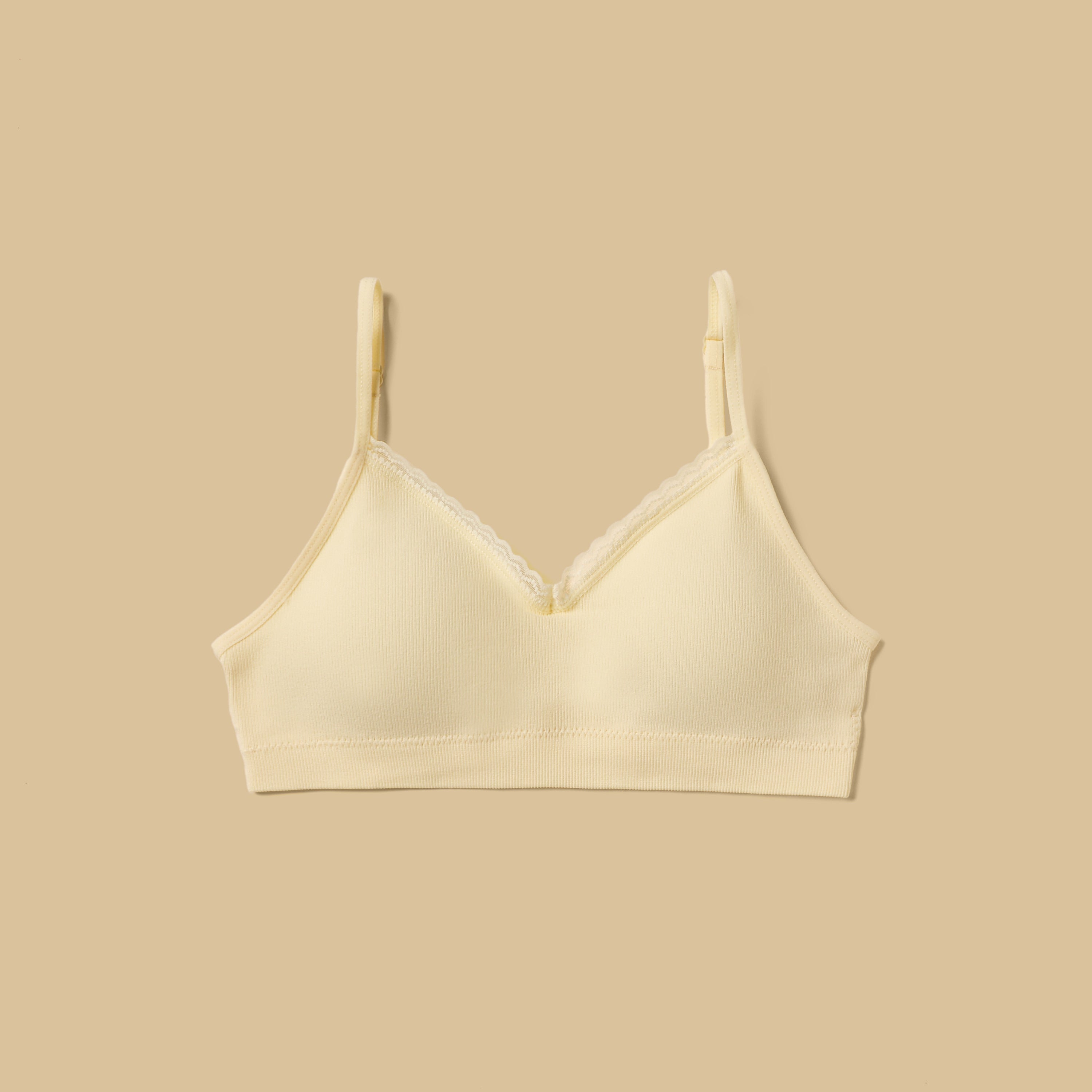 Pack of 2 - Lace Trim Seamless Padded Trainer Bra