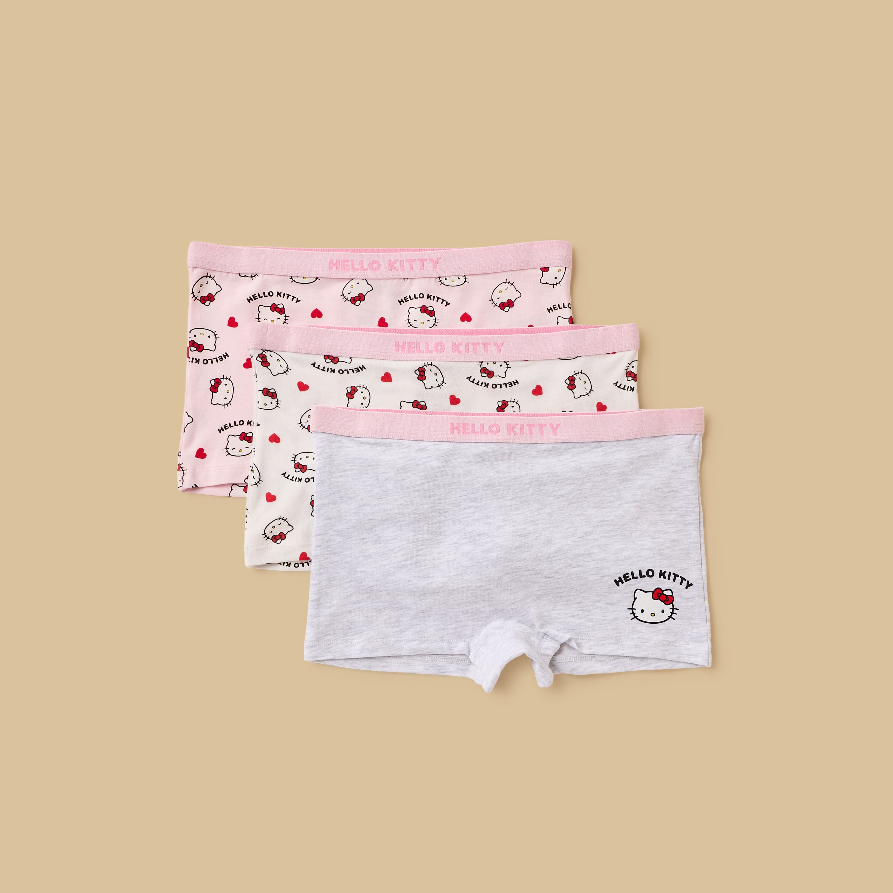 Pack of 3 - Hello Kitty Print Boyshorts