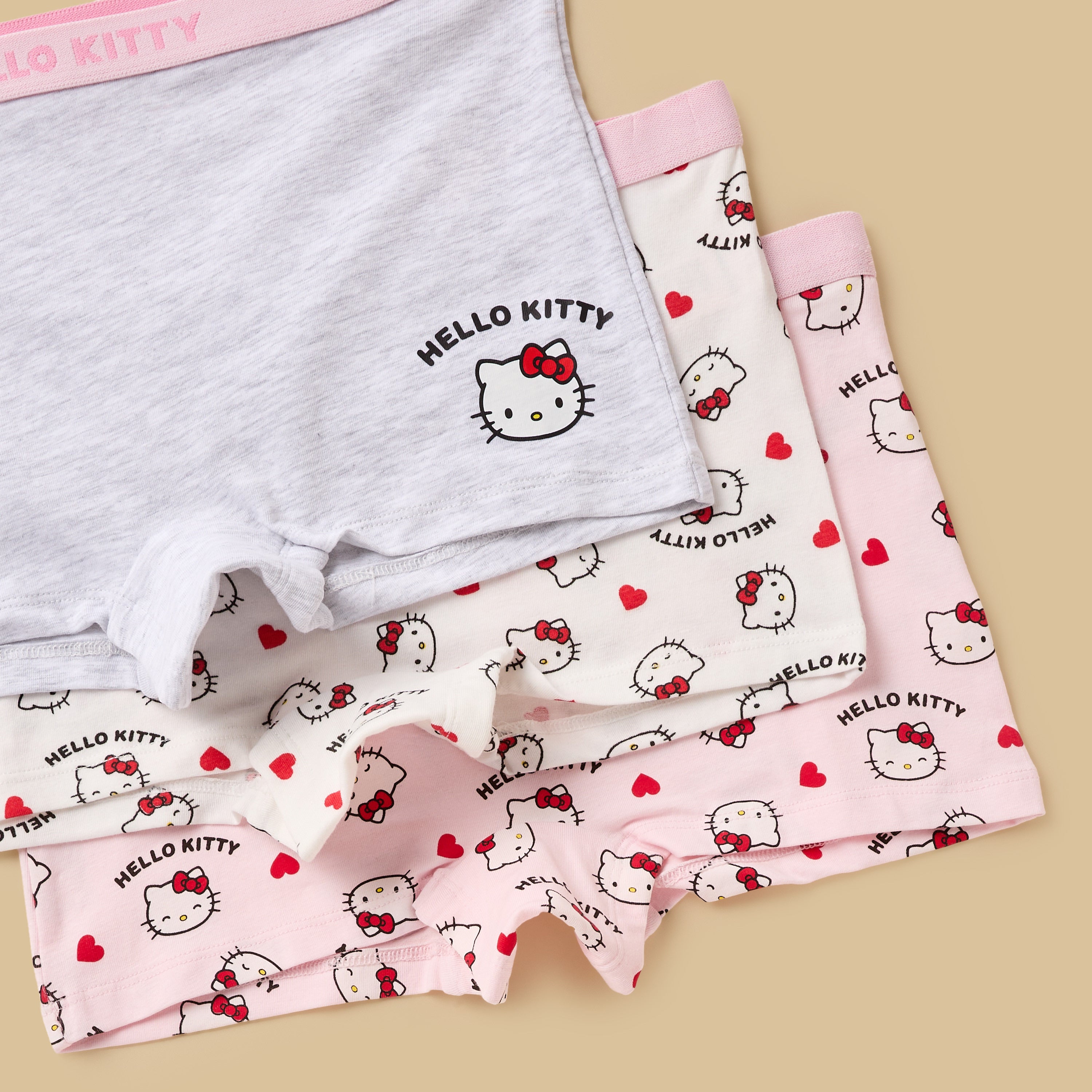 Pack of 3 - Hello Kitty Print Boyshorts